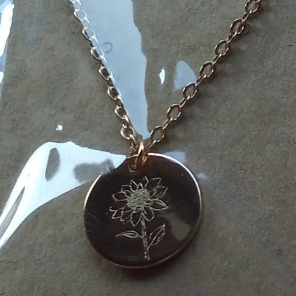 Sunflower Gold Necklace